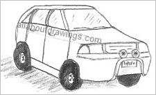 4WD Wagon Drawing