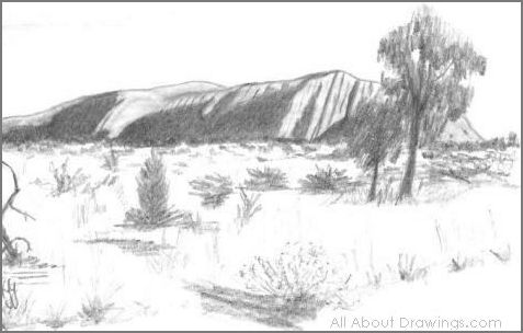 Ayers Rock Drawing