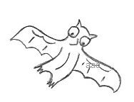 Cartoon Bat Drawing