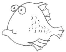 Cartoon Glum Fish