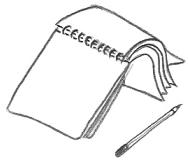 Sketchbook and Pencil