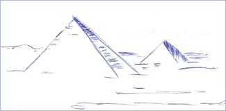 Pen Drawing Pyramids