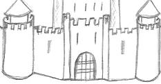 Simple Castle Drawing