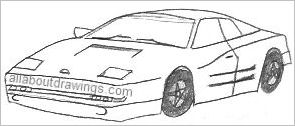 Sports Car Drawing