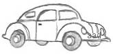 Drawing of a VW