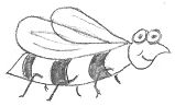 Cartoon Bee Drawings
