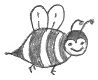 Cartoon Bee Drawing