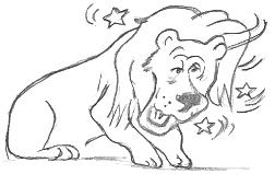 Cartoon Drawings Of Lions