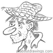 Cartoon Farmer Drawing