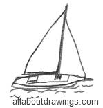 Sailboat Drawing