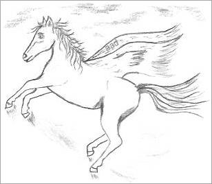 Fantasy Horse Drawing