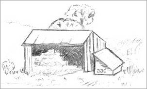 Hay Barn Drawing