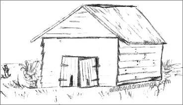 How To Draw Old Barns