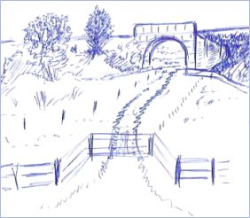 Pen Drawing Bridge