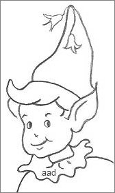 Outline of a pixie