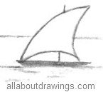 Sailing Boat Drawing