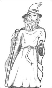Drawing of a Wizard